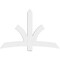 Ekena Millwork Davenport Architectural Grade PVC Gable Bracket, 72"W x 48"H x 2"D x 6"F, 16/12 Pitch GBP072X48X0206DAV00 - alternate 5